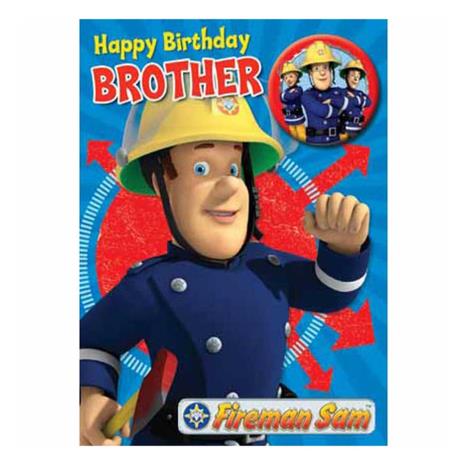 Brother Fireman Sam Birthday Card  £1.89