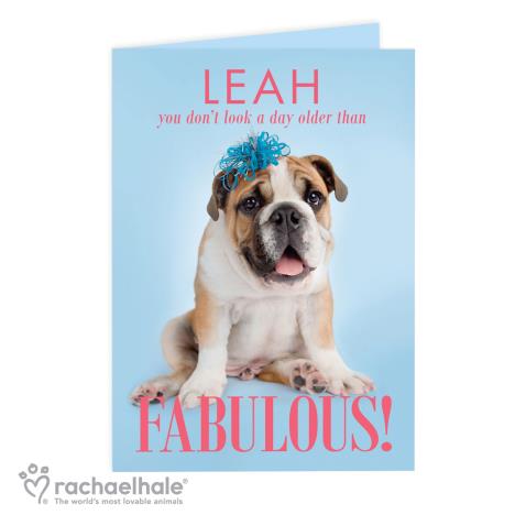 Personalised Rachael Hale Fabulous Birthday Card   £3.99