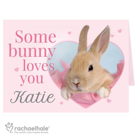 Personalised Rachael Hale Some Bunny Card   £3.99
