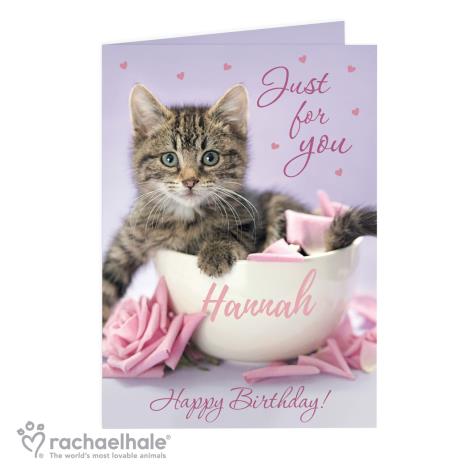 Personalised Rachael Hale Just for You Kitten Card   £3.99