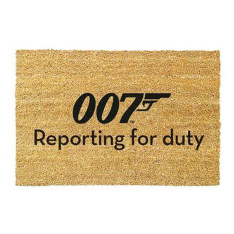 James Bond Reporting For Duty Doormat  £15.99