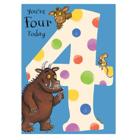 The Gruffalo Four Today 4th Birthday Card  £1.85