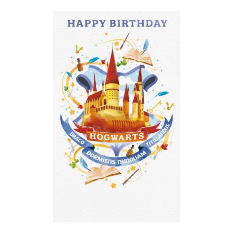 Happy Birthday Crest Harry Potter Birthday Card  £1.59