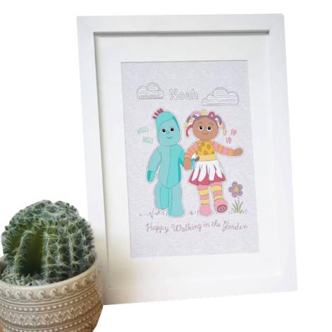 Personalised In The Night Garden Happy Walking Framed Print  £19.99