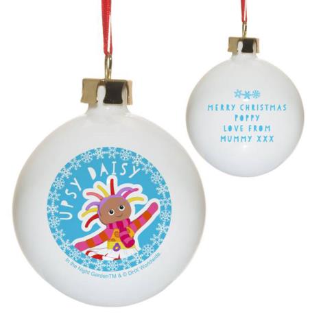 Personalised In The Night Garden Upsy Daisy Snowtime Bauble  £12.99