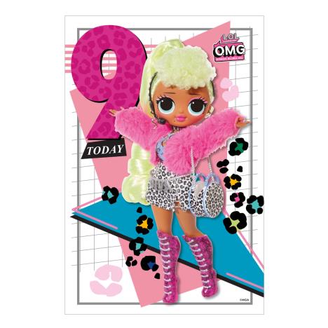 9 Today LOL Surprise O.M.G. 9th Birthday Card  £2.39