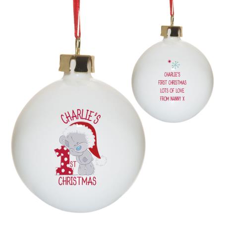 Personalised Me to You 1st Christmas Bauble  £12.99