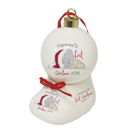 Personalised Me to You 1st Christmas Bootie & Bauble Set  £16.99