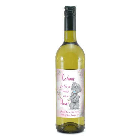 Personalised Me to You Lovely As A Flower White Wine  £16.99