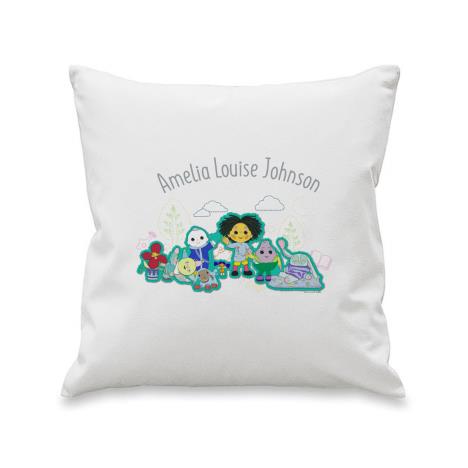 Personalised Moon and Me White Cushion  £19.99