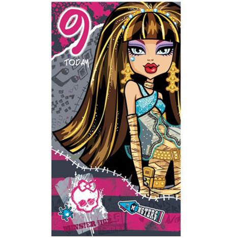 Monster High 9 Today 9th Birthday Card  £1.29