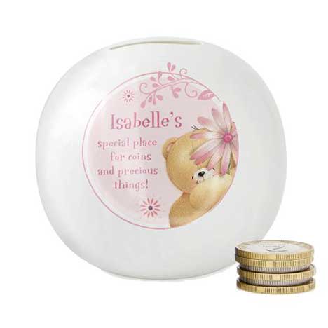 Personalised Forever Friends Big Flower Moneybox  £15.99