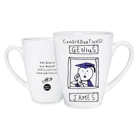 Personalised Purple Ronnie Graduation Latte Mug  £10.99
