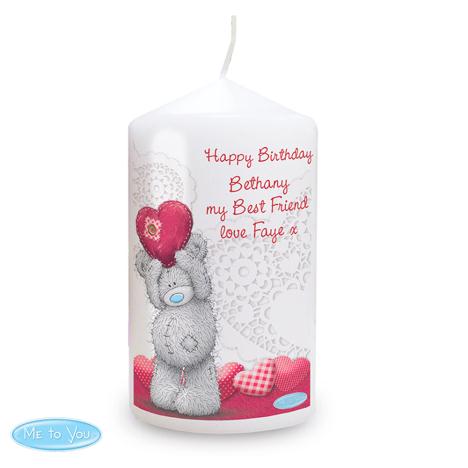 Personalised Me to You Bear Heart Candle  £10.99
