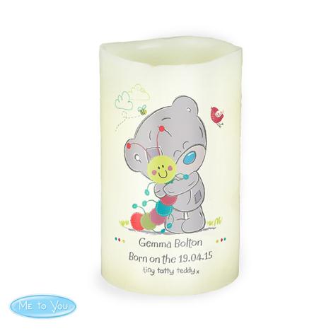 Personalised Tiny Tatty Teddy Cuddle Bug LED Candle  £10.99