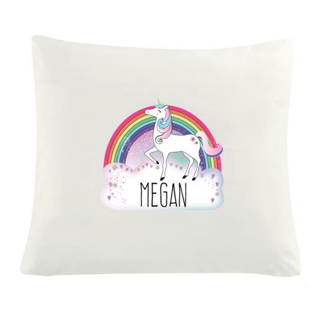 Personalised Unicorn Cream Cushion Cover  £14.99