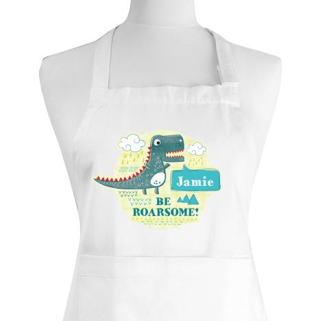 Personalised Dinosaur Childrens Apron False £14.99