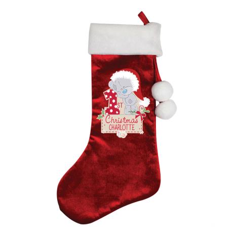 Personalised Tiny Tatty Teddy My 1st Christmas Luxury Red Stocking  £16.99