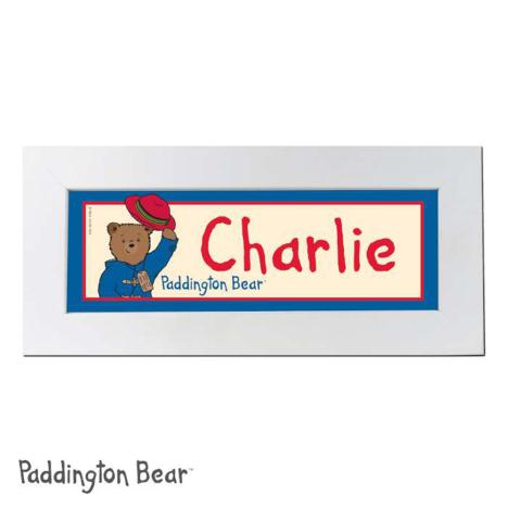 Personalised Paddington Bear Name Plaque  £19.99