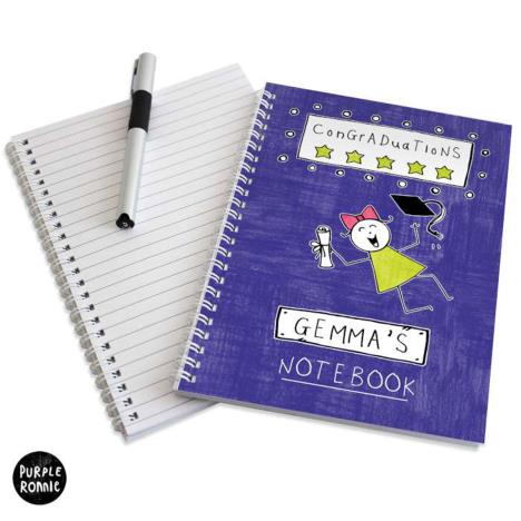 Personalised Purple Ronnie Female Graduation Notebook  £7.99