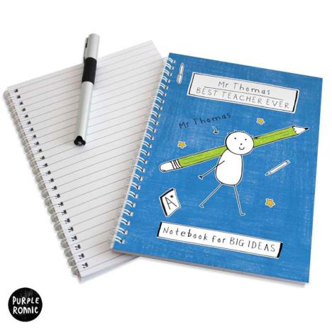 Personalised Purple Ronnie Male Teacher Notebook  £7.99