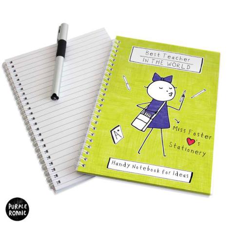 Personalised Purple Ronnie A5 Teacher Notebook  £7.99