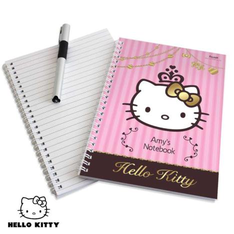 Personalised A5 Hello Kitty Chic Notebook  £7.99