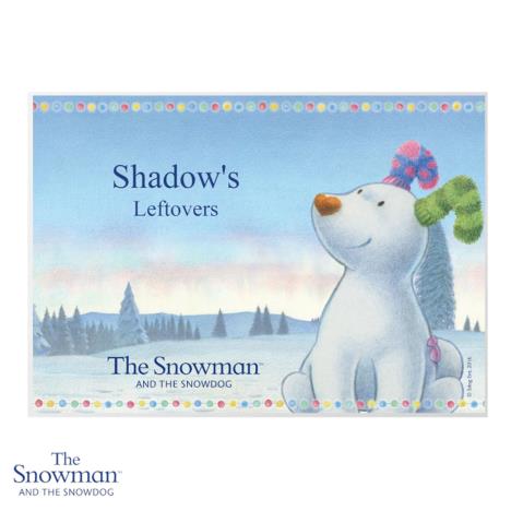 Personalised The Snowdog Pet Placemat  £7.99