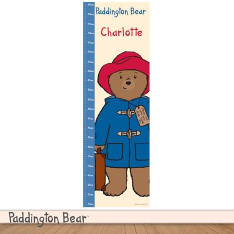 Personalised Paddington Bear Vinyl Height Chart  £24.99