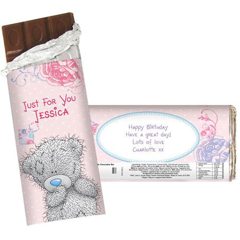Personalised Me to You Bear 100g Chocolate Bar  £6.99