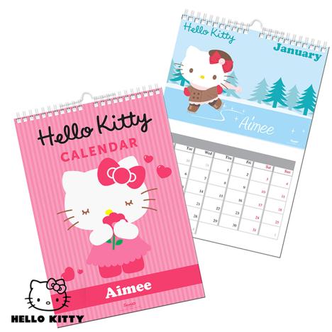 Personalised Hello Kitty Bow Calendar  £14.99
