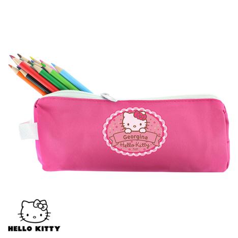 Personalised Hello Kitty Floral Pencil Case  £9.99