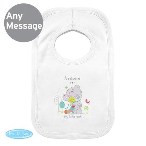 Personalised Tiny Tatty Teddy Cuddle Bug 0-3 mths Baby Bib  £7.99