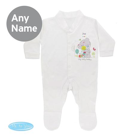 Personalised Tiny Tatty Teddy Cuddle Bug Baby Grow 0-3 mths  £16.99