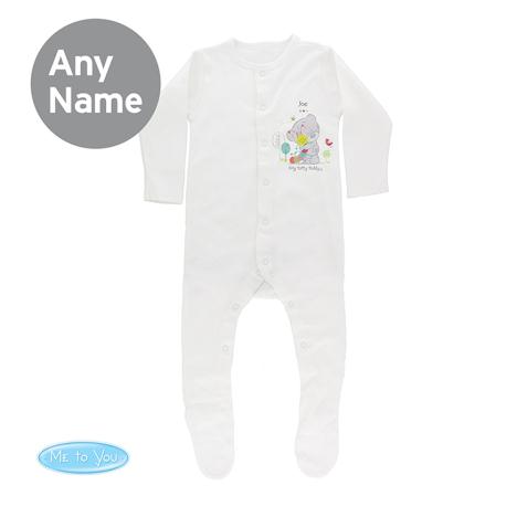 Personalised Tiny Tatty Teddy Cuddle Bug Baby Grow 9-12 mths  £16.99