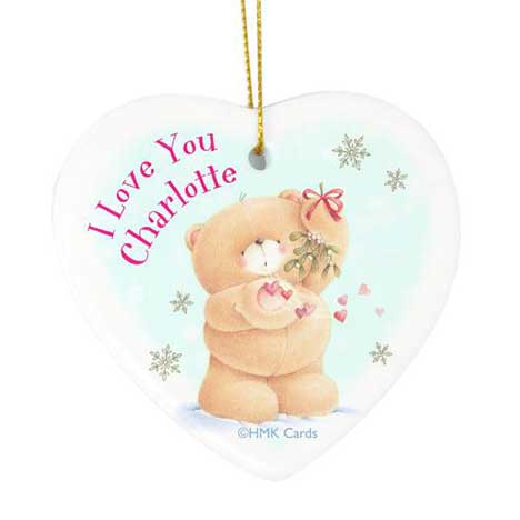 Personalised Forever Friends One I Love Christmas Tree Dec  £9.99