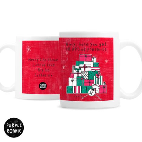 Personalised Purple Ronnie Christmas Gifts Mug  £10.99