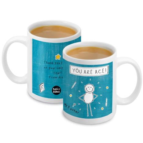 Personalised Purple Ronnie Blue Teacher Mug  £10.99