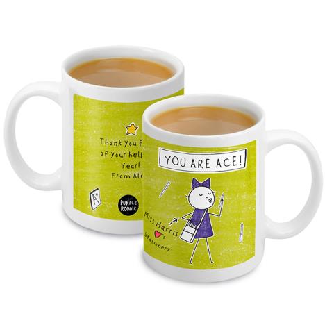 Personalised Purple Ronnie Teacher Mug  £10.99