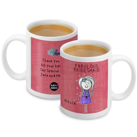 Personalised Purple Ronnie Wedding Mug  £10.99