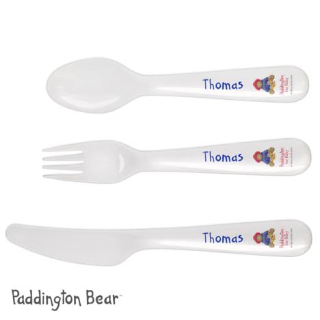 Personalised Paddington Bear For Baby 3 Pc Cutlery Set  £10.99