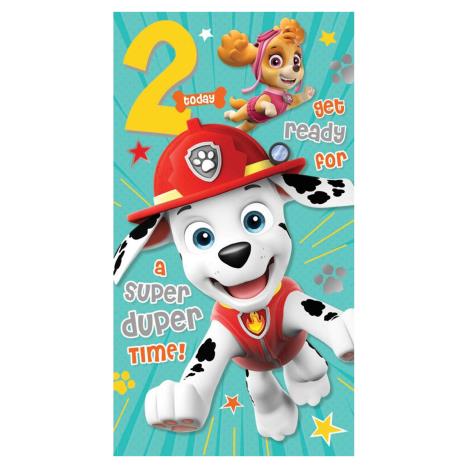 2 Today Paw Patrol 2nd Birthday Card  £2.45