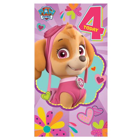 4 Today Pink Paw Patrol 4th Birthday Card  £2.45