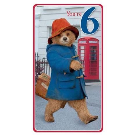 6th Birthday Paddington Bear Brithday Card  £2.10