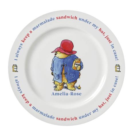 Personalised Paddington Bear 8" Rimmed Plate  £17.99