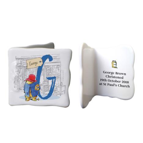 Personalised Paddington Bear Initial Message Card  £12.99