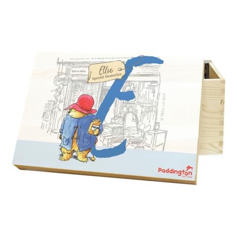 Personalised Paddington Bear Initial Memory Box  £29.99