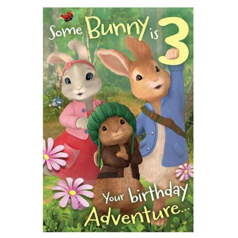 Peter Rabbit 3 Today 3rd Birthday Card  £2.69