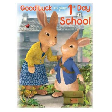 Peter Rabbit Good Luck On 1st Day At School Greetings Card  £1.59