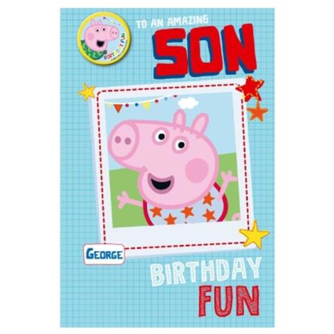 Amazing Son Peppa Pig Birthday Card  £2.69